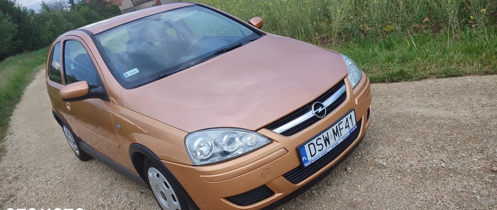 Opel Corsa cena 6400 przebieg: 207808, rok produkcji 2005 z Strzegom małe 781